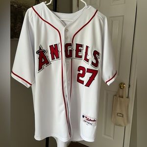 VLADIMIR GUERRO MAJESTIC LOS ANGELES ANGLES HOME WHITE JERSEY!